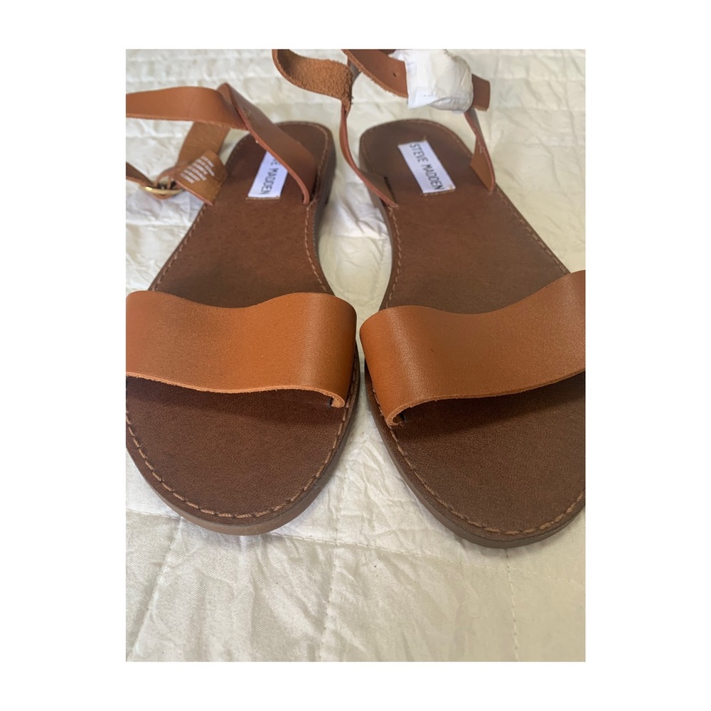 NEW Steve Madden Donddi Tan Leather Sandal